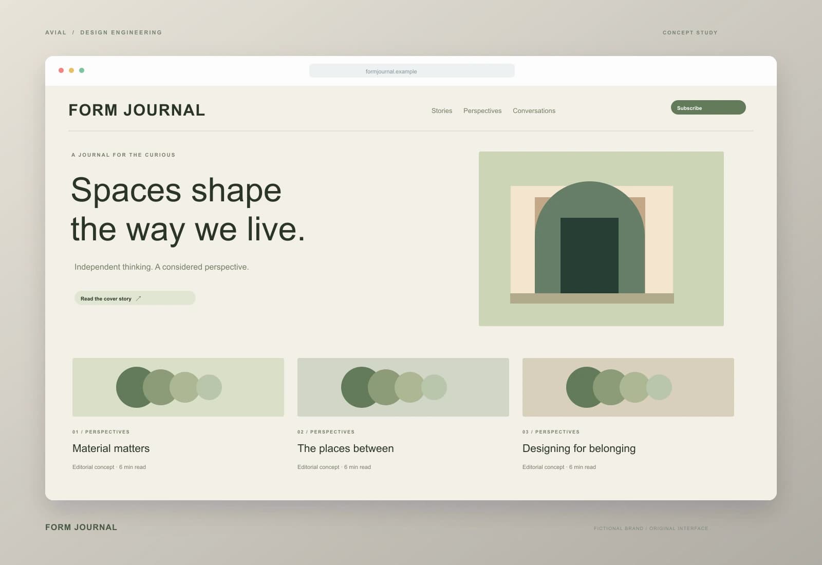 FORM JOURNAL — Expertise people want to read