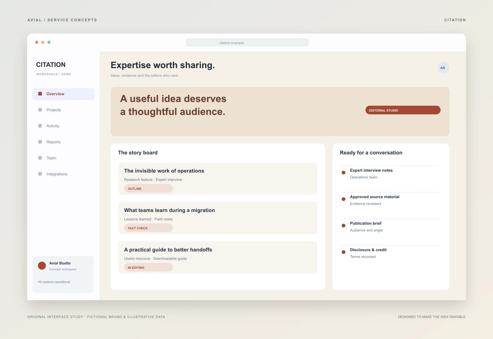 CITATION — Editorial opportunities for experts
